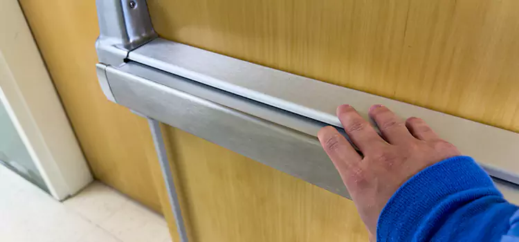 Installing a Push Bar on a Door High River